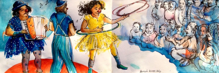 Illustration created for Clowns Without Borders in Lesvos